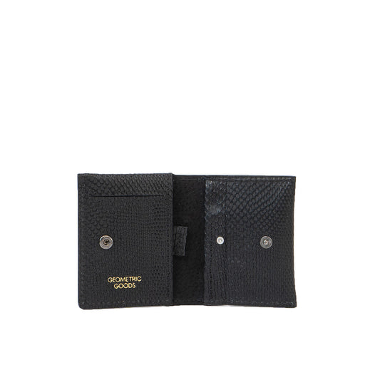 Leather Card Wallet for AirTag - Minimalist 5.0 (Snake Print)
